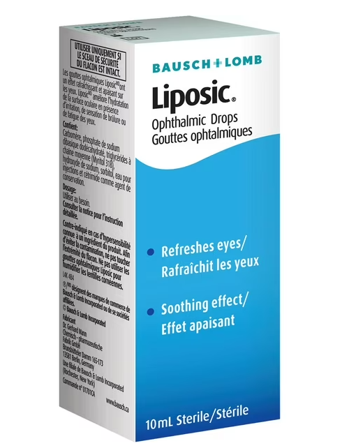Bausch + Lomb Liposic Eye Drops - 10ml