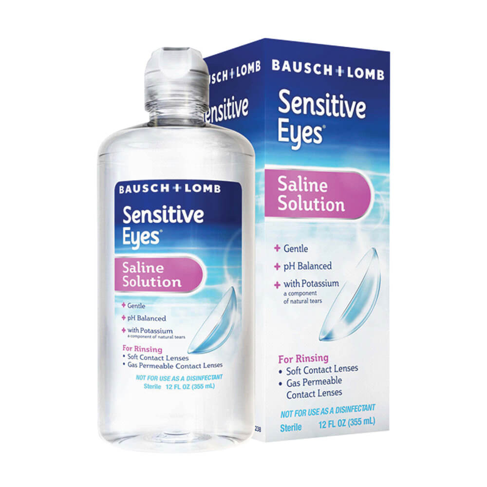 Bausch & Lomb Sensitive Eyes Saline Plus Solution - 355ml