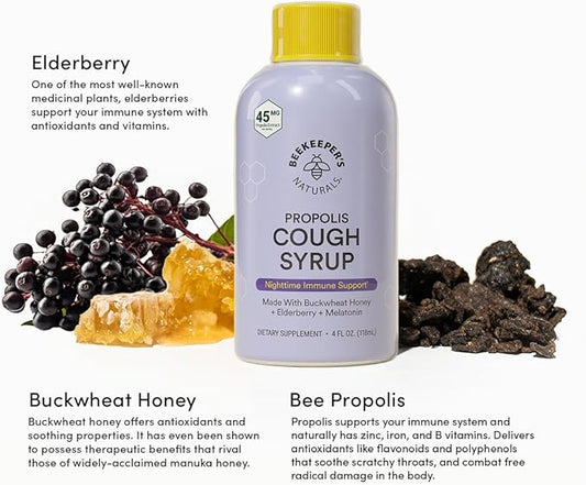 Beekeeper's Naturals Propolis Cough Syrup Night - 118ml
