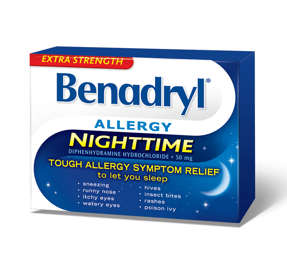 Benadryl Allergy Extra Strength Nighttime Caplets - 24's