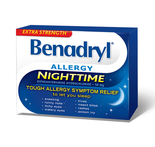 Benadryl Allergy Extra Strength Nighttime Caplets - 24's