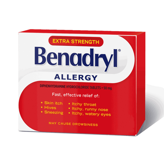 Benadryl Extra Strength Allergy Caplets - 12's