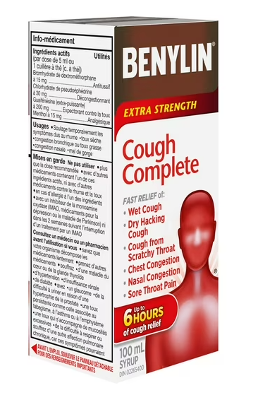 Benylin Cough Complete Extra Strength Syrup - 100ml
