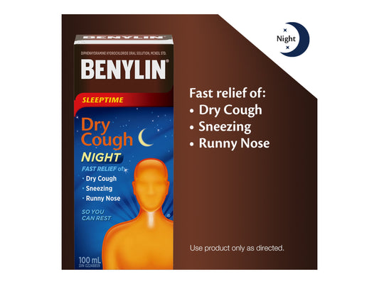 Benylin Dry Cough Night Syrup - 100ml