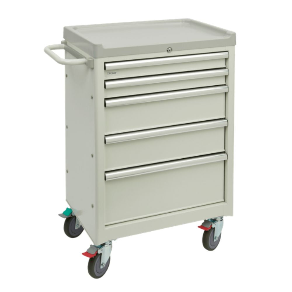 Brewer Mobile Medical Cart, 5 Drawer