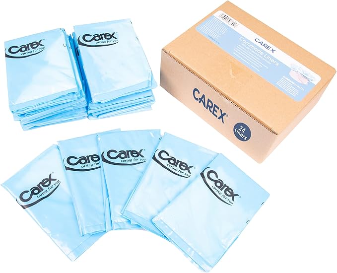 CAREX 24PK COMMODE LINERS