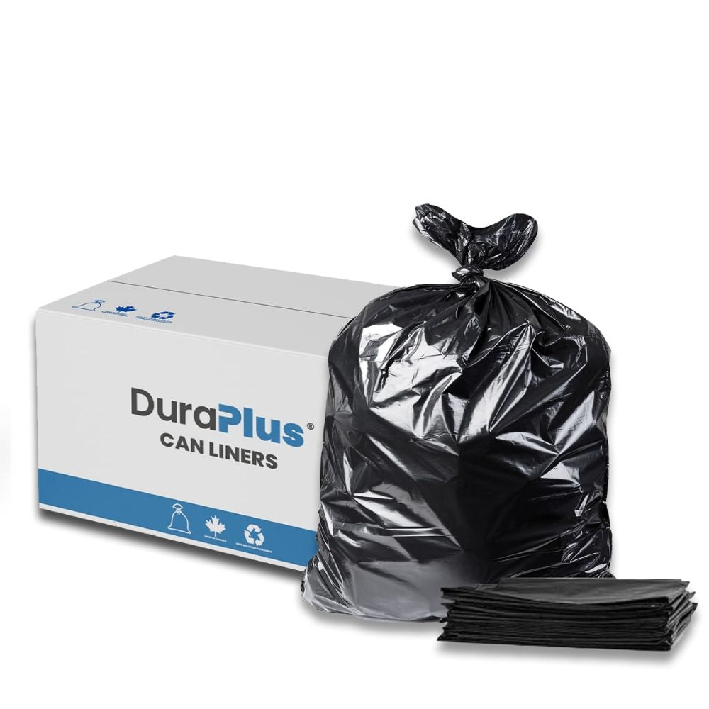 DuraPlus® Can Liners, Extra Strong, Black, 35" x 50"