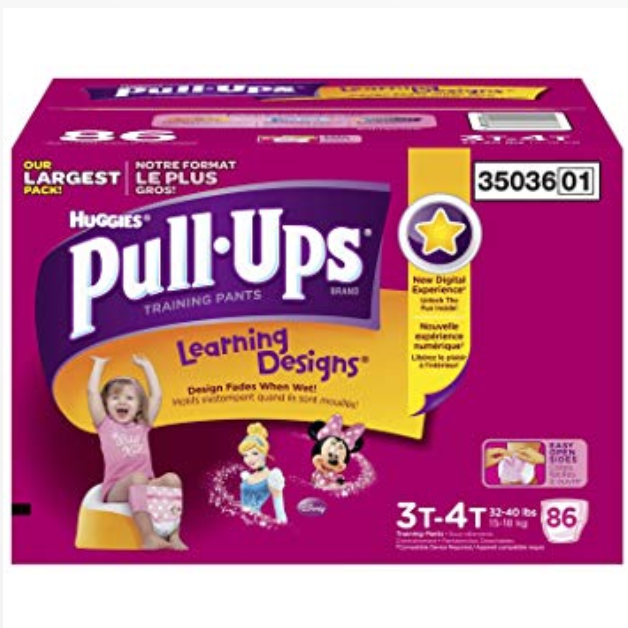 Huggies Pull-Up, Girls 3T/4T (32-40lbs)