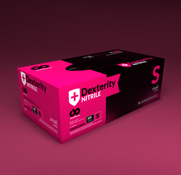 Gloves, Nitrile Powder Free (Dexterity™), Small - 200/Box