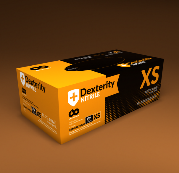 Gloves, Nitrile Powder Free (Dexterity™), X- Small - 200/Box