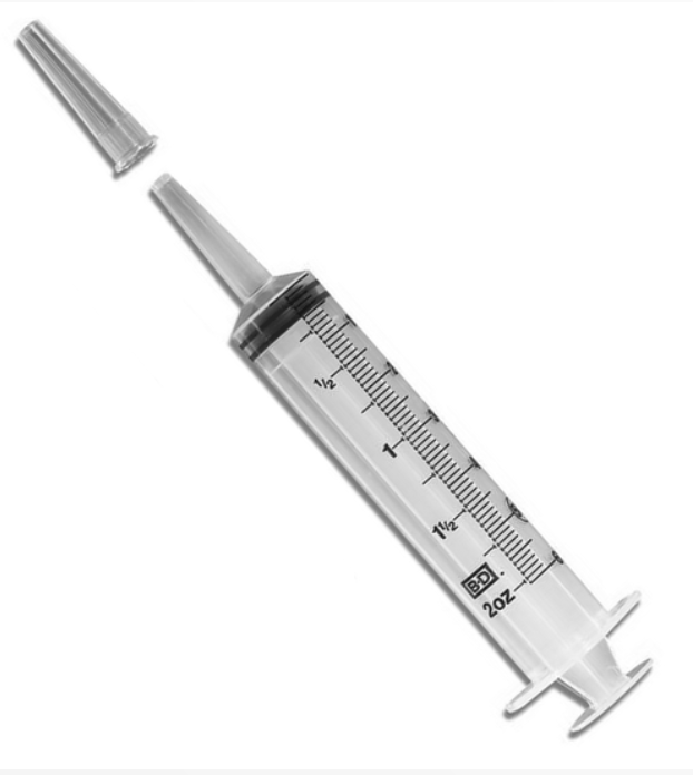 Syringe 60cc Slip Tip - 40/Box