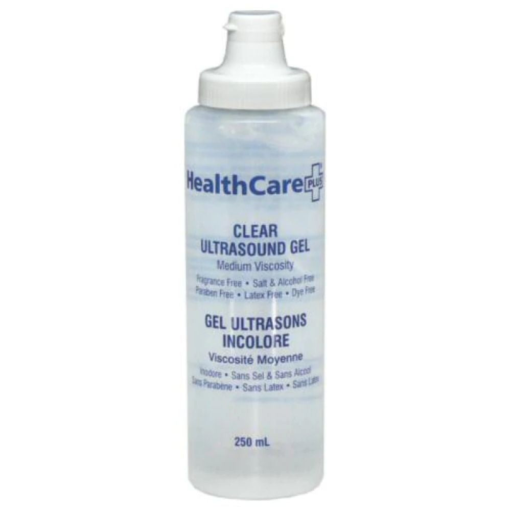 Healthcare Plus® Clear Ultrasound Gel, 250mL