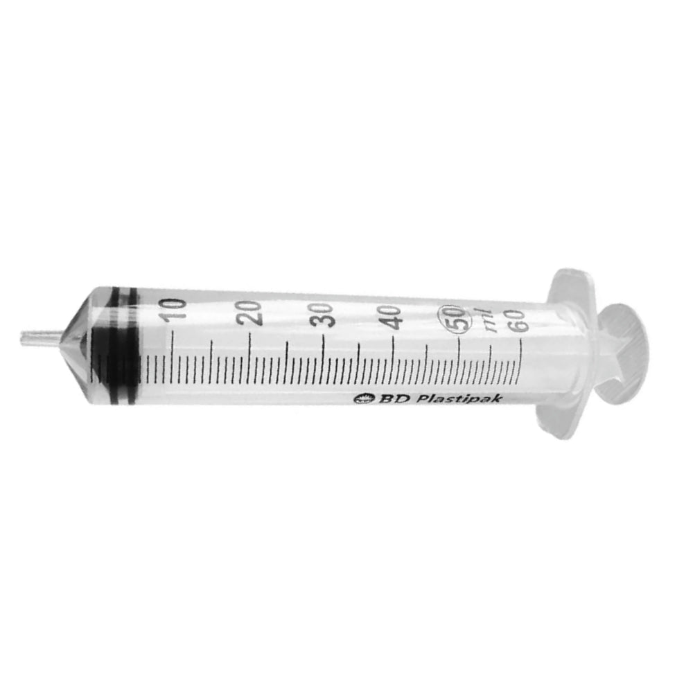 Clear barrel syringe with bold scale