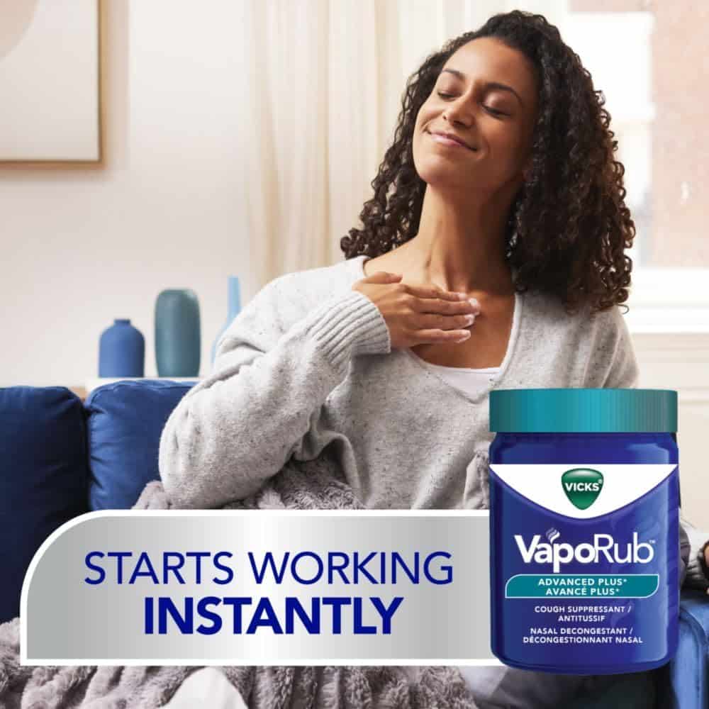 Cooling sensation for chest and throat