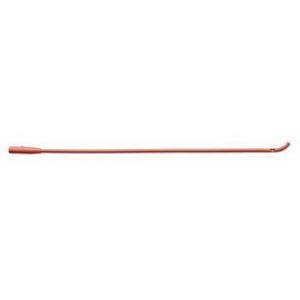 Bx/12 Intermittent Red Rubber Latex Catheter, Coude Tip, Size 14Fr 16In