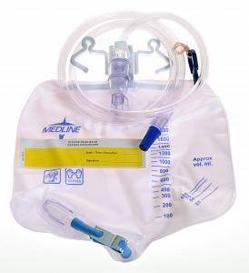 Urinary Drainage Bags With Metal Clamp 2000ml - Ea/1