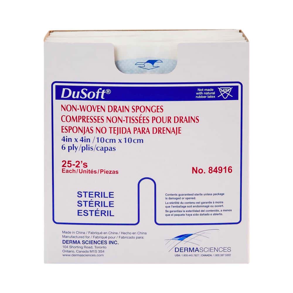 Dusoft Nonwoven Sponge 4 4 Inch Polyester Rayon Inch