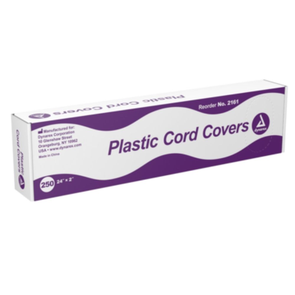 Dynarex® Plastic Cord Covers, 24" x 2" (Box 250 pcs)
