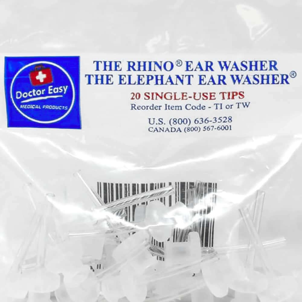 Ear washer tips used by doctors