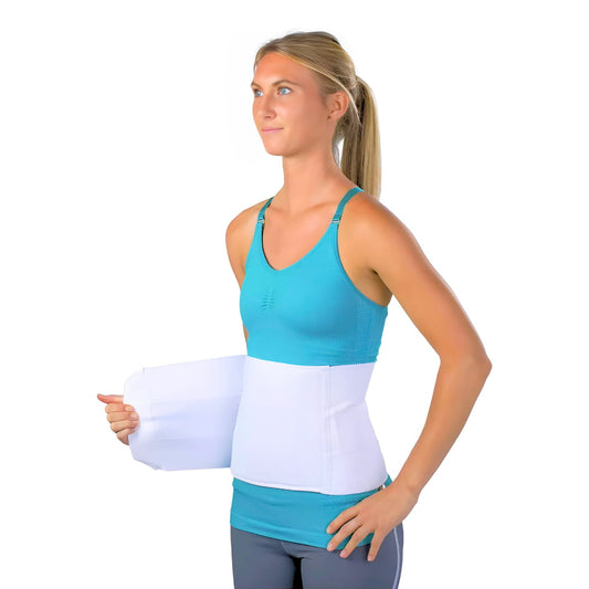 Elastic abdominal compression