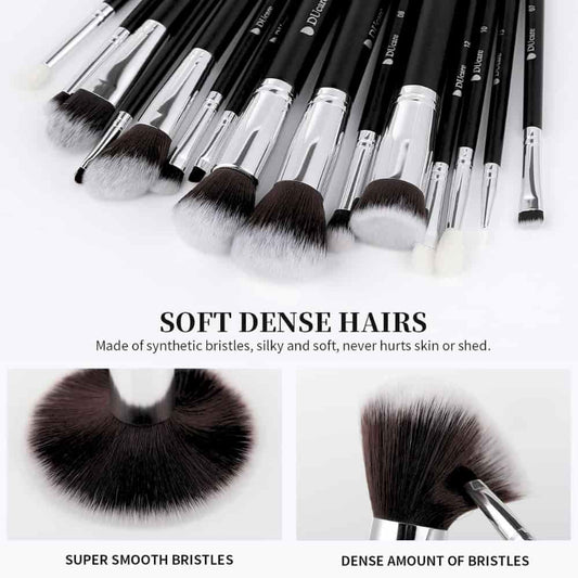Ergonomic makeup brush handles