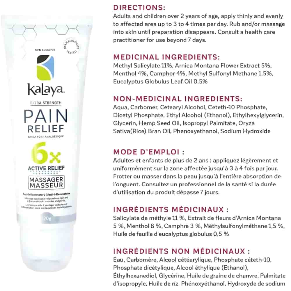 Eucalyptus oil and menthol pain relief cream