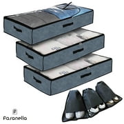 FASANELLA 3-Pack Under Bed Storage + Shoe Bags