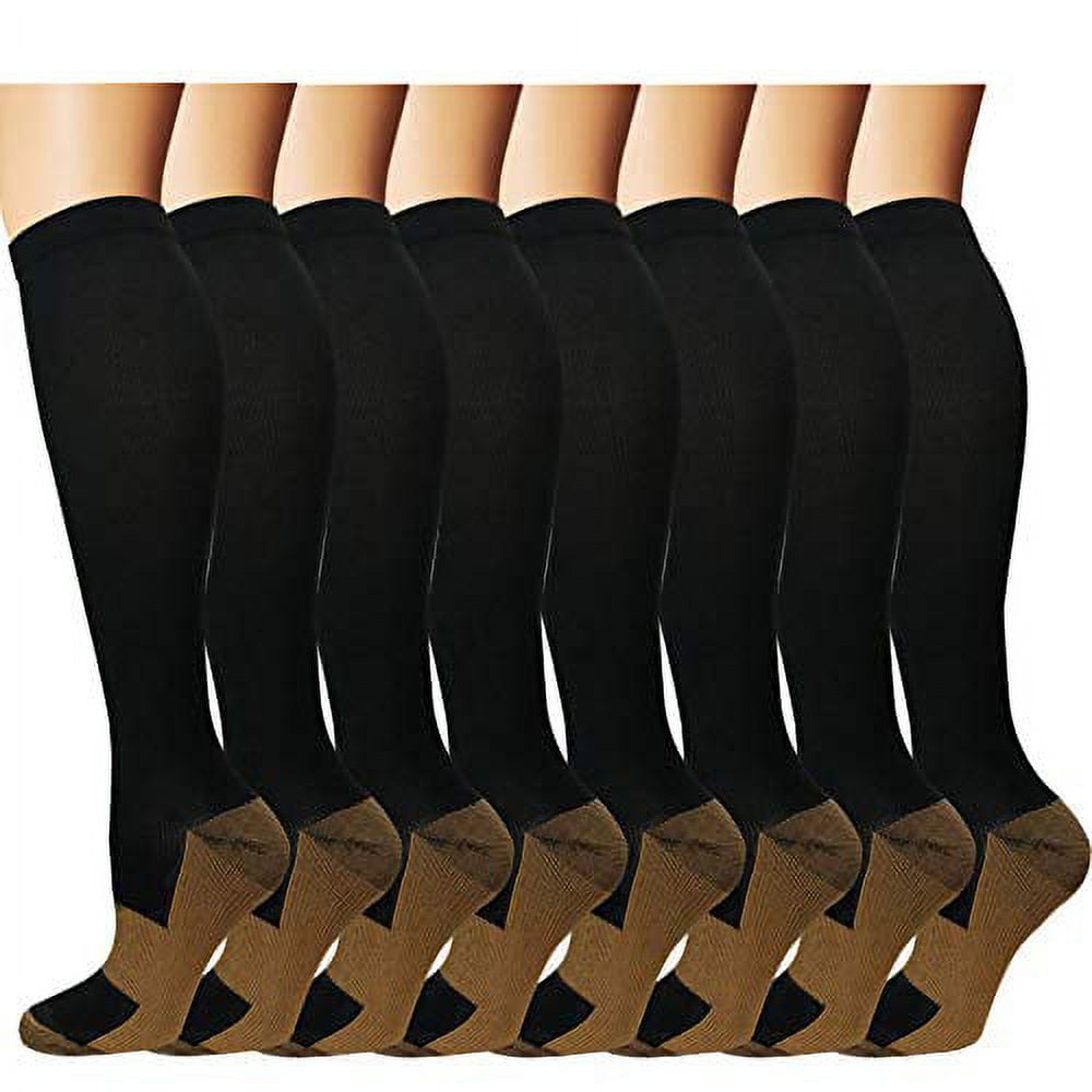 Graduated Medical Copper Compression Socks for Men Women