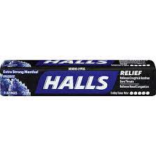 HALLS COUGH DROPS EXTRA STRENGTH MENTHOLHALLS COUGH DROPS EXTRA STRENGTH MENTHOL