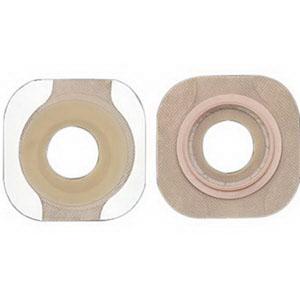 New Image Flat FlexWear Skin Barrier, Pre-Cut Stoma Opening 1-1/2" (38mm) Flange 2-1/4" (57mm) - Box of 5