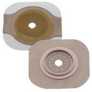 New Image Flat Flextend Skin Barrier, Cut-to-Fit Stoma up to 3-1/2" (89mm) Flange 4" (102mm) - Box of 5