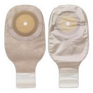 Premier One-Piece Drainable Pouch, Pre-Cut Stoma Opening up to 2-1/2" (64mm), Ultra-Clear 12" (30cm), Lock 'n Roll Closure - Box of 10