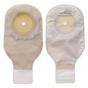Premier One-Piece Drainable Pouch, Pre-Cut Stoma Opening up to 2-1/2" (64mm), Transparent 12" (30cm), Lock 'n Roll Closure - Box of 10