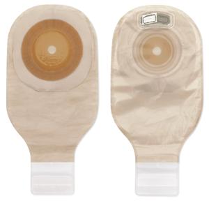 Premier One-Piece Drainable Pouch, Pre-Cut Stoma Opening up to 1-1/2" (38mm), Transparent 12" (30cm), Lock 'n Roll Closure - Box of 5