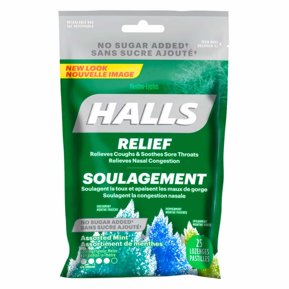 Halls Sucrose Free - Assorted Mint Flavours - 25s
