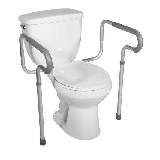 Height adjustable toilet support