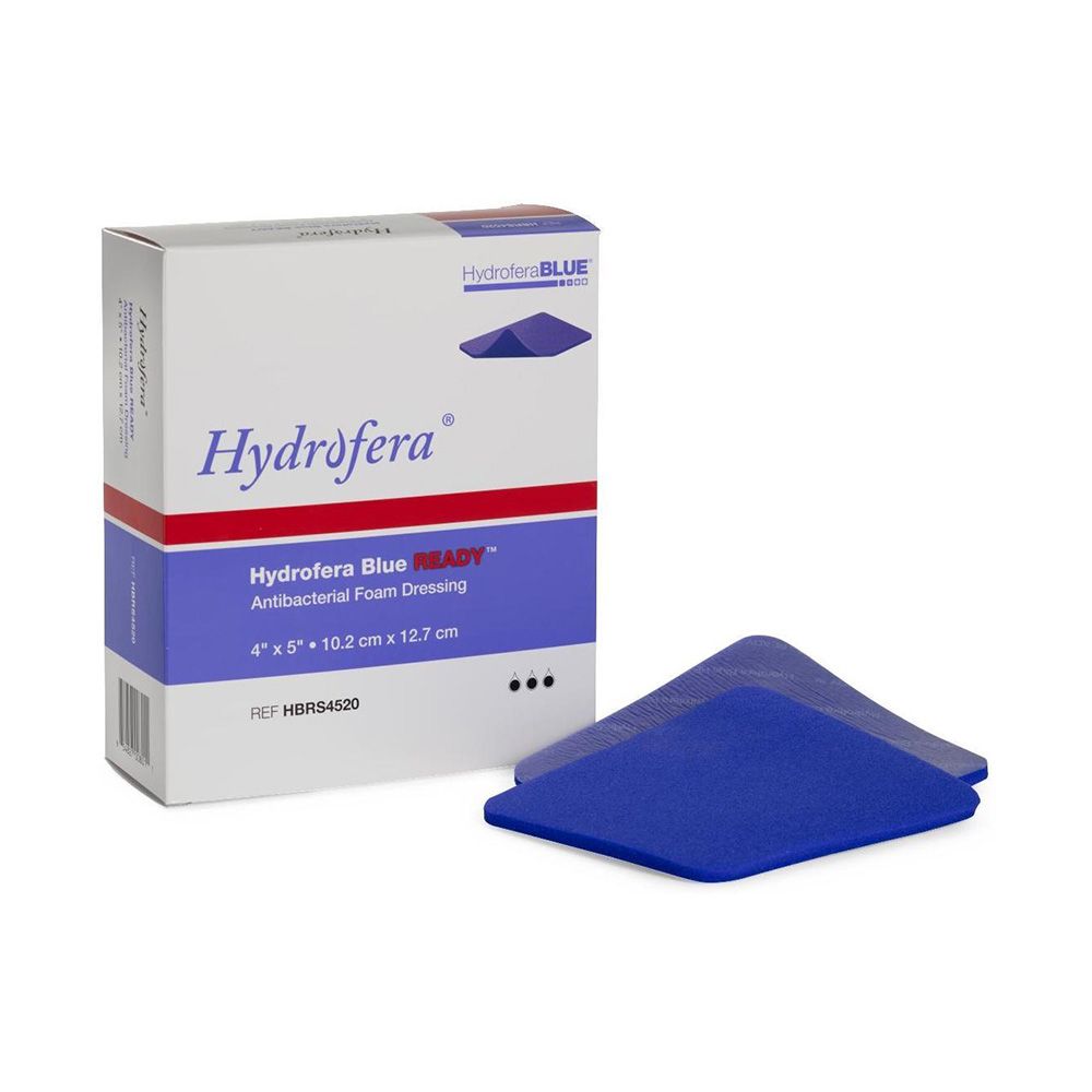 Hydrofera Blue® READY Border Dressings, 5.9" x 5.9" (Box 10 pcs)