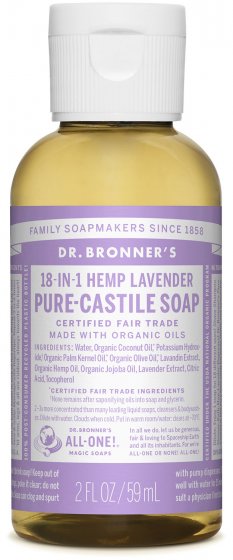 Dr. Bronner's: 18 in 1 Pure-Castile Liquid Soap, Travel Size