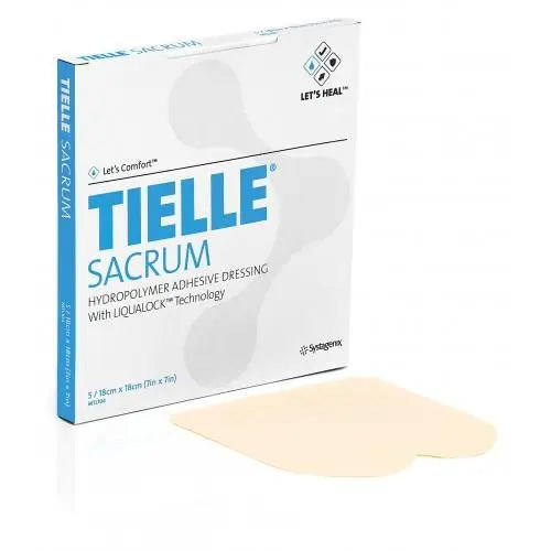 Tielle® Sacrum Hydropolymer Adhesive Dressing 18cm X 18cm - Box Of 5