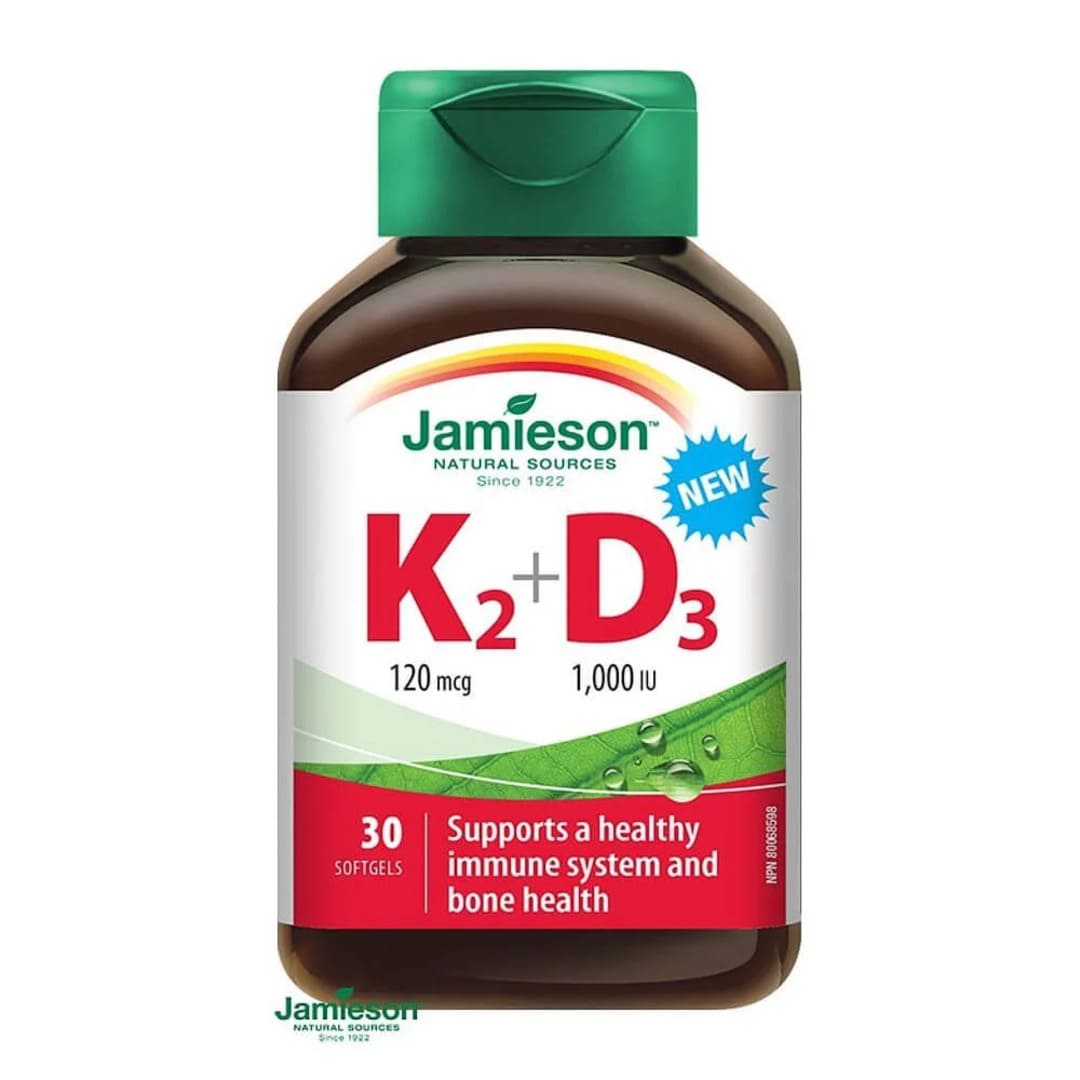 Jamieson K2 120 mcg + D3 1000 IU - 30s