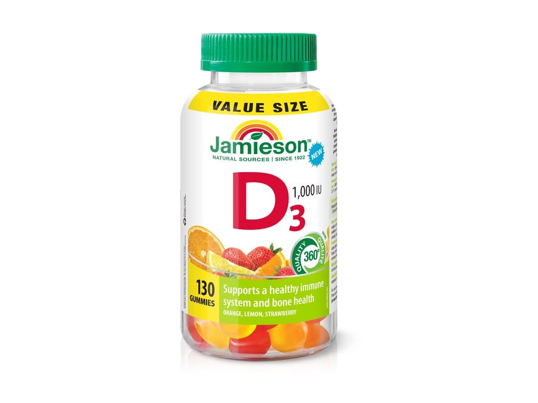 Jamieson Vitamin D3 Gummies - 1000 IU - 130's