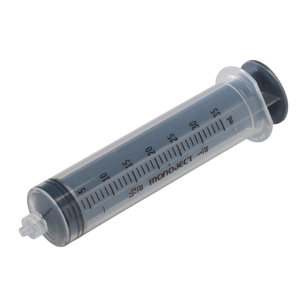 BX/40 MONOJECT REGULAR LUER TIP SYRINGE. 35CC, STERILE.