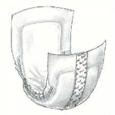 Cs/4Bg (30Ea/Bg) Wings Beltless Undergarment, Heavy, One Size Fits All (9.5"X12.5")