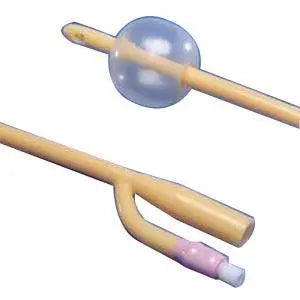 Ctn/10 Dover 2-Way Silicone Elastomer Latex Foley Cath 12Fr 16"Lgth, 5Cc