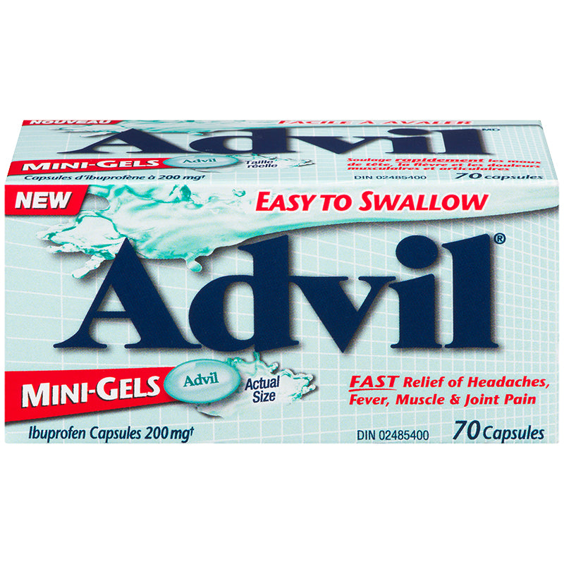 Advil Mini-Gels Ibuprofen Capsules - 70s