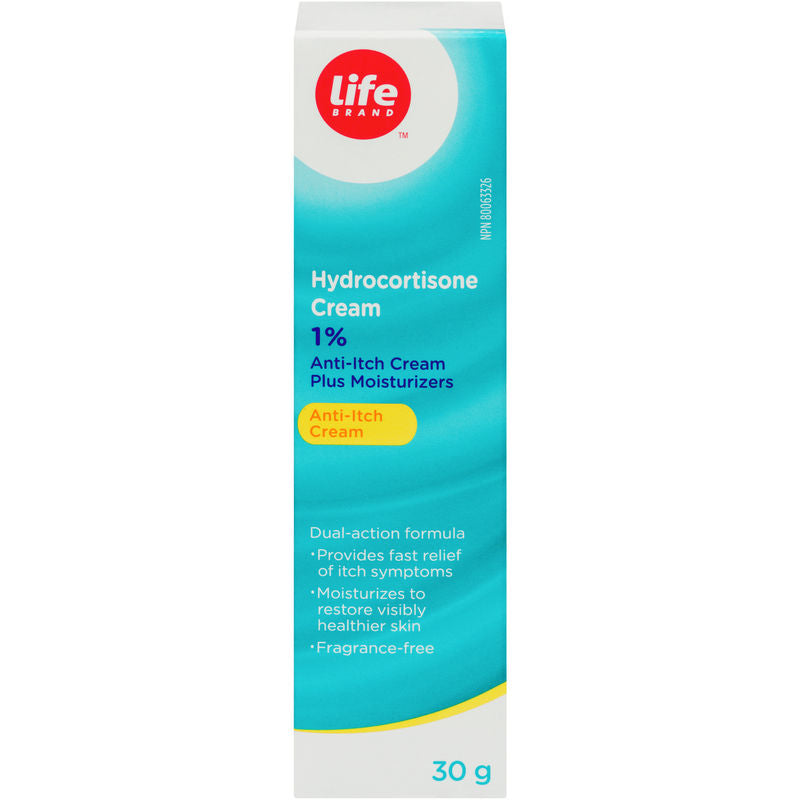 Life Brand 1% Hydrocortisone Anti-Itch Cream 30g (Per Each)