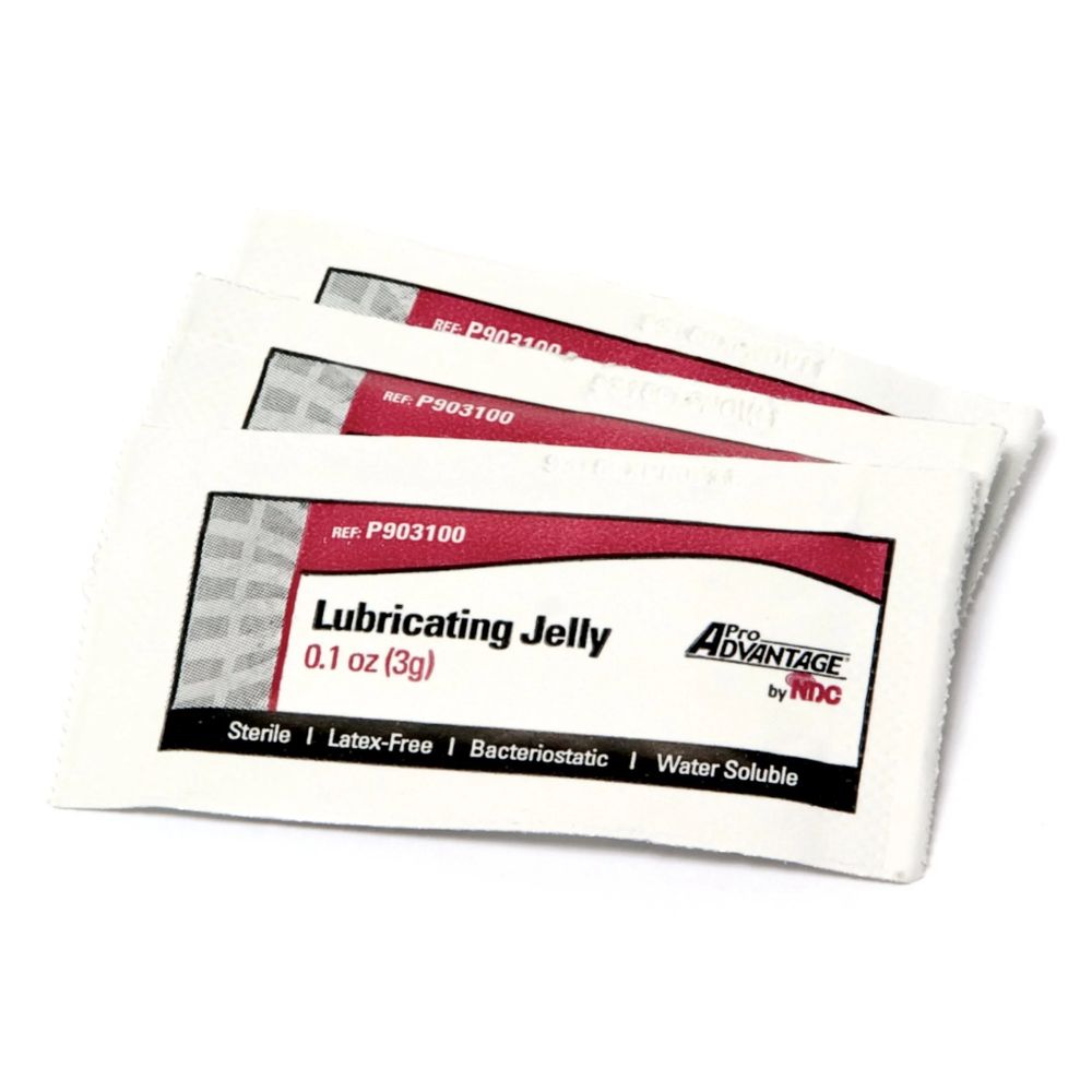 Pro Advantage® Lubricating Jelly Packet, 3g, Sterile (Box 144 pcs)
