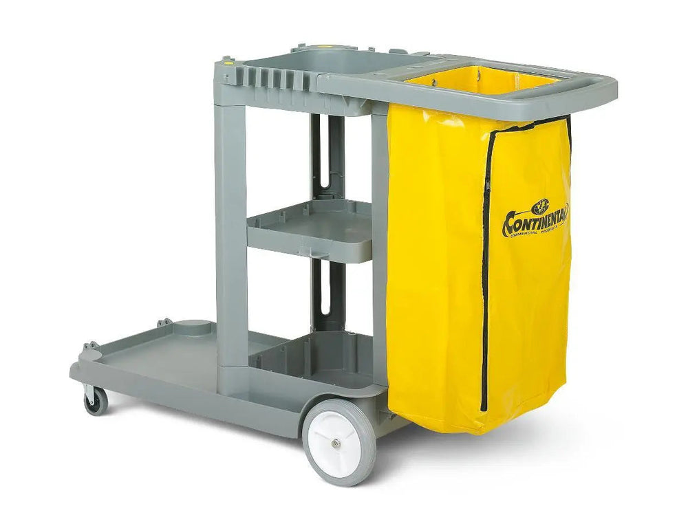 Ea/1 Janitor Cart (55.63"L X 30"W X 38"H) , Gray