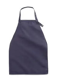 Ea/1 Medline Apron Style Dignity Adult Bib W/Snap ,Navy Blue,15.76" X 11.82"