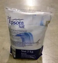 Epsom Salts 2kg Bag - 1/Ea